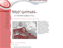 Tablet Screenshot of birthgoddess.com